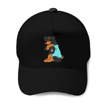 Discover I Love Dad Rottweiler Baseball Caps