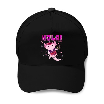 Discover Hola Cute Axolotl - 4 Baseball Caps