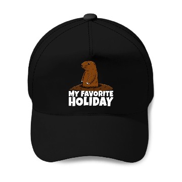 Discover My Favourite Holiday Groundhog Baseball Caps