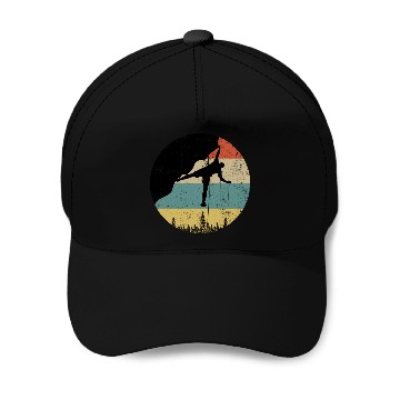 Discover Rock climbing mountain climber Baseball Caps