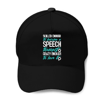 Discover Speech Therapy SLP Speech Language Pathologist Baseball Caps
