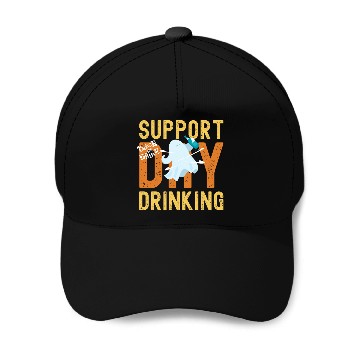Discover Support Day Drinking Halloween Baseball Caps