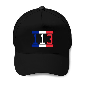 Discover France Flag Number 113 Baseball Caps