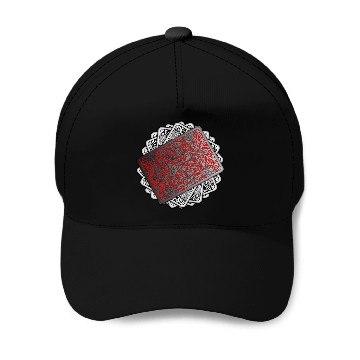 Discover Red Playing Card Deck Baseball Caps