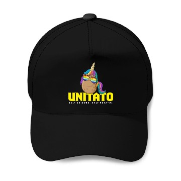 Discover Unitato Potato Unicorn Baseball Caps