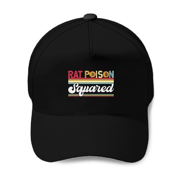 Discover Rat Poison Squared Baseball Caps