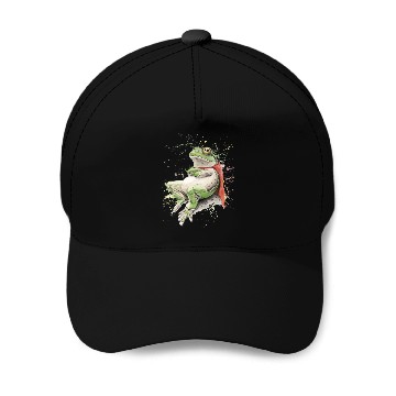 Discover Super Frog Baseball Caps