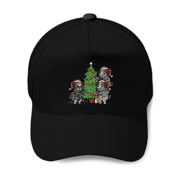 Discover Irish Wolfhound Christmas Tree Baseball Caps