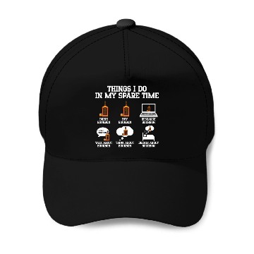 Discover Things I Do In My Spare Time | Bourbon Drinker Baseball Caps