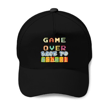 Discover Game Over Back To School Baseball Caps