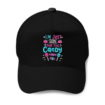 Discover Just Here For The Candy Easter Sunday Egg Hunting Baseball Caps