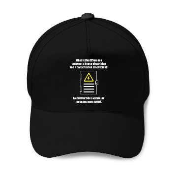 Discover Electrician Electrical Engineer Lineman Baseball Caps