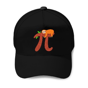 Discover Pi Sloth Math Mathematician Teacher Gift Baseball Caps