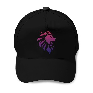 Discover Angry lion Baseball Caps