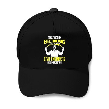 Discover Electrician Electrical Engineer Lineman Baseball Caps