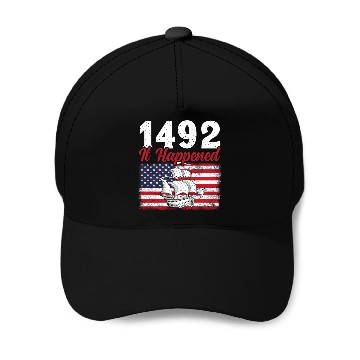 Discover Columbus Day Christopher Columbus Navigator Baseball Caps