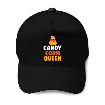 Discover Candy Corn Queen Halloween Trick Or Treat Baseball Caps