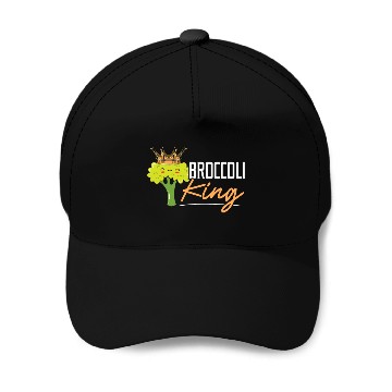 Discover Broccoli King Broccoholic Vegetable Vegetarian Baseball Caps