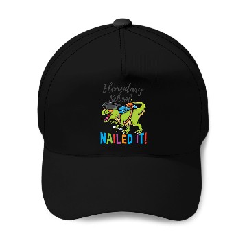 Discover Elementary School Nailed It Dinosaur Graduation Baseball Caps
