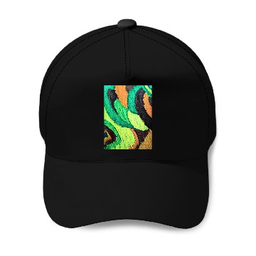 Discover Colorful flow grass art Baseball Caps