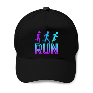 Discover Marathoner Running Runner Run Marathon Baseball Caps