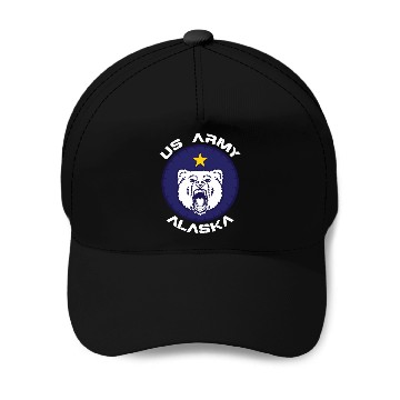 Discover Us Army Alaska Polar Bear Patch Baseball Caps