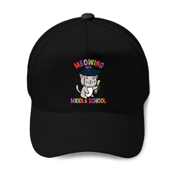 Discover Moewing Into Middle School Cat Back To School Baseball Caps