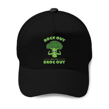Discover Rock Out With Your Broc Out for Broccoli Lover Baseball Caps
