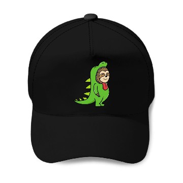 Discover Dinosaur with Sloth Baseball Caps
