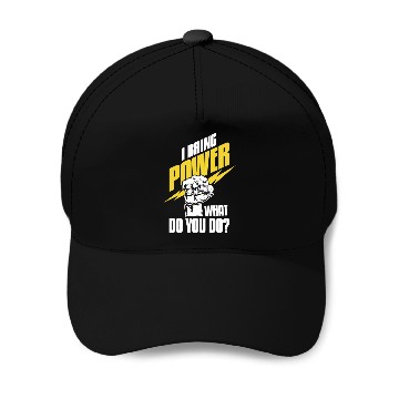 Discover Electrician Electrical Engineer Lineman Baseball Caps