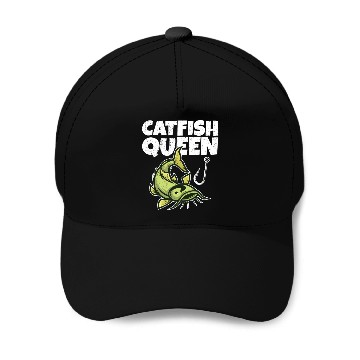Discover Wels Catfish Design For A Catfish Queen Baseball Caps