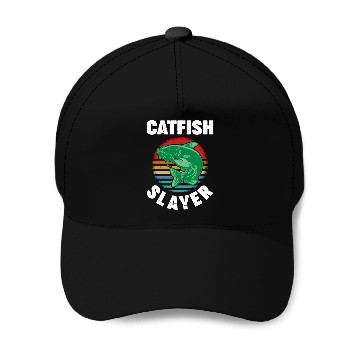 Discover Catfish Slayer - Wels Catfish Hunter Baseball Caps