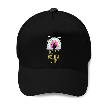 Discover radiate positive vibes Baseball Caps
