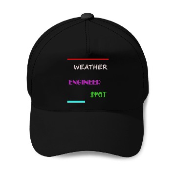 Discover Weather Engineer Spot Baseball Caps