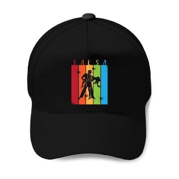 Discover Retro Dance Salsa Dancer Baseball Caps