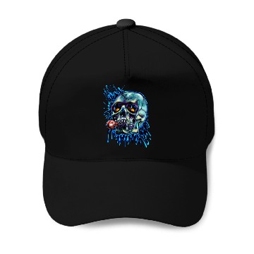 Discover Trick Or Treat Skull Baseball Caps