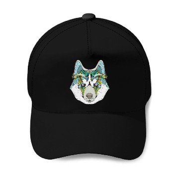 Discover the wolf Baseball Caps