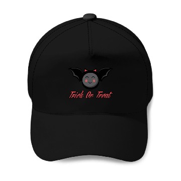 Discover Cute Bat trick or treat Baseball Caps