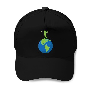 Discover Golf To The Earth Baseball Caps