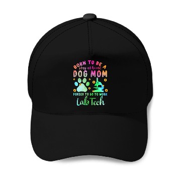 Discover Lab Tech Dog Mom Science Baseball Caps