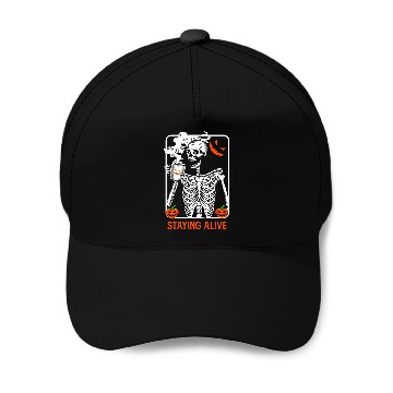 Discover Drunk skull Baseball Caps