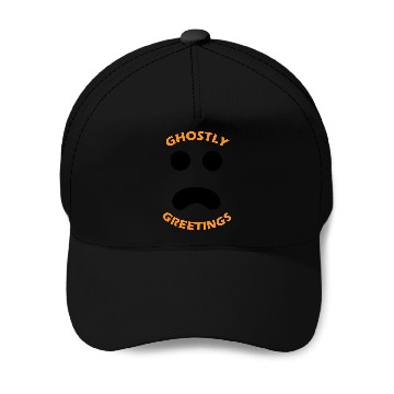 Discover Ghostly Greetings, Halloween Ghostly Greetings Baseball Caps