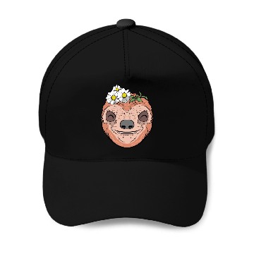 Discover Flower Sloth Baseball Caps