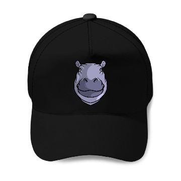Discover Hippo Head Baseball Caps