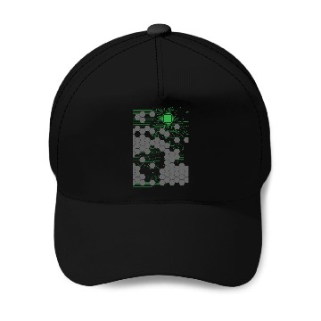 Discover Computer Science Circuit Board Baseball Caps