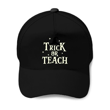 Discover Cute Trick or Read Halloween Book Lover Baseball Caps