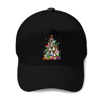 Discover Cat Lover Funny Siamese Tree Christmas Light Baseball Caps