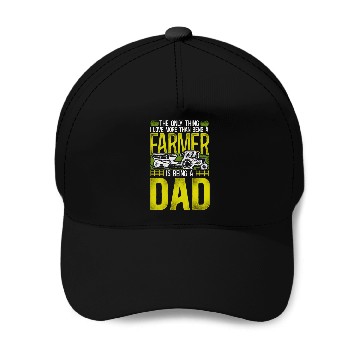 Discover Farming Farmer Dad Father Tractor Baseball Caps