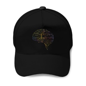 Discover Computer Circuit Board Platine Brain Engineer Baseball Caps