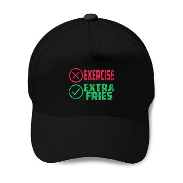 Discover Exercise Extra Fries Gym Chips Workout Baseball Caps